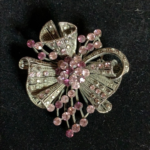 Vintage Jewelry - Lavender/Purple,& Marquisette Vintage Retro Brooch